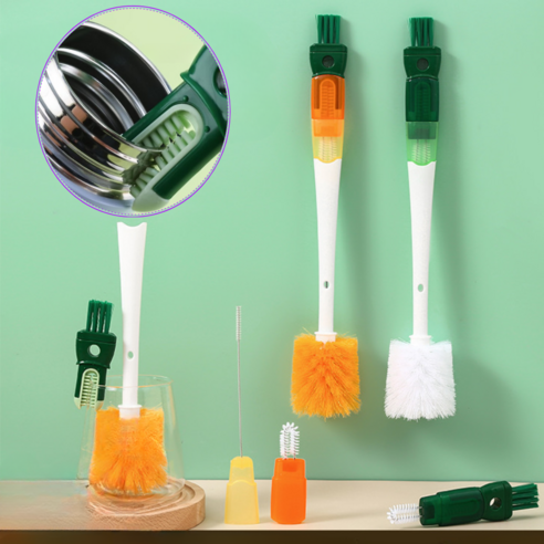 화영언니 틈새 세척솔 텀블러 실리콘 빨대 세트, 청결을 위한 필수품