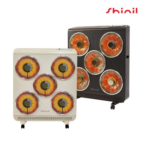 신일 5구 하이라이트 히터 초고속 발열 사무실 업소용 대형 전기난로, 아이보리, SEH-HL3000ES