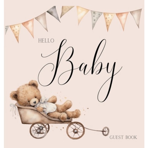 (영문도서) Bear Baby Shower Guest Book Hardcover, Lulu and Bell, English, 9781839903588