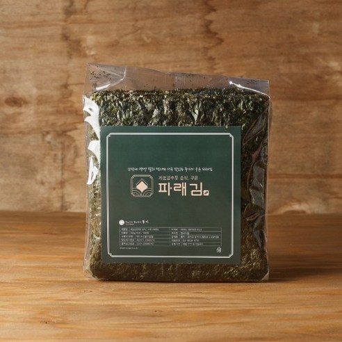 [통미구운김] 고품격 바삭하고 고소한 100% 국내산 구운 파래김, 140g(100매), 1개