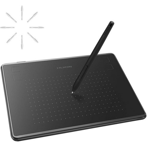 HUION 인스피로이 H430P OSU 그래픽 드로잉 태블릿(배터리 프리 스타일러스 4 프레스 키 안드로이드, 기본, H430P-OTG