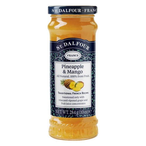 샹달프 과일잼, 284g, 1개, 파인애플 + 망고(Pineapple + Mango)