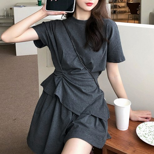 데일로엔 언발셔링 반팔반바지 트레이닝 세트