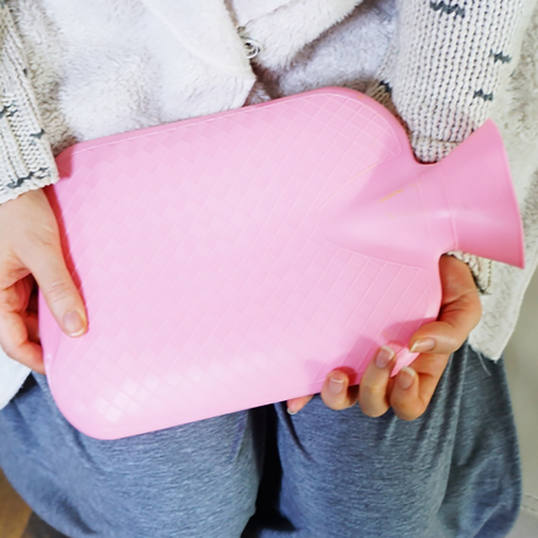 생리통완화 생리통 핫 팩 물 난로 찜질 아랫배 따뜻하게 뜨거운 물주머니, 핑크