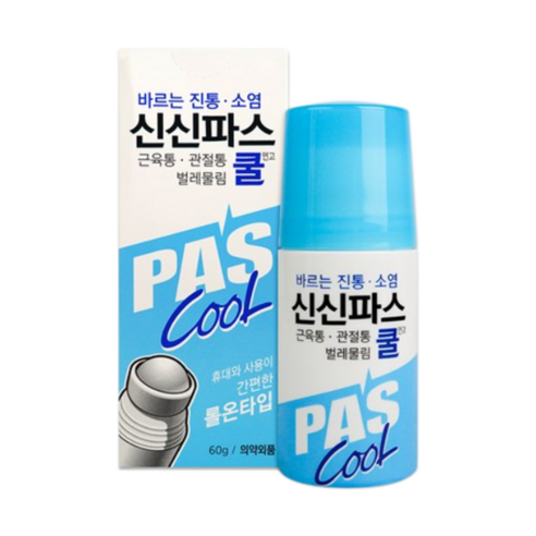 신신제약 신신 파스 쿨 물파스 60g x 2개입 가려움 벌레 물림 근육통, 1개입, 2개