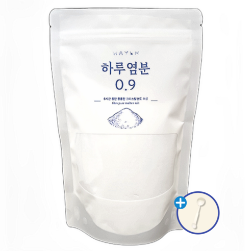 하루염분0.9 프리미엄 용융소금 미네랄 소금 6시간 용융 대용량 500g