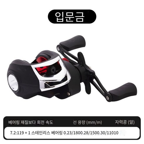 Meddo 워터 드롭 휠 금속 폭발 방지 라인 낚시 휠, 시작하기19+1샤프트（10강한 자기）, 기타  오른손 유형