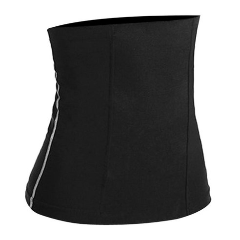 여성 사우나 벨트 배꼽 코르셋 허리 Cincher 사우나 shapewear 복부 배 제어 허리 트리머 피트니스 체육관 운동, 검은 색, {"수건소재":"스판덱스"}