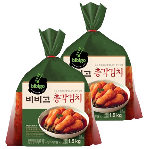 비비고 총각김치, 2개, 1.5kg