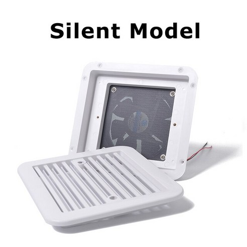  작은연구소 흰색 캐러밴 모터 홈 환기 팬 측면 배기 공기 환기구 방진 강력하고 조용한 바람 자동차 액, 02 Strong Model 캠핑카액세서리 카라반배기팬 캐러밴 12V 배기 팬 측면 환기 팬 사각형 방진 포트 RV 캠핑카 외부 에 적합, 02 Silent Model W