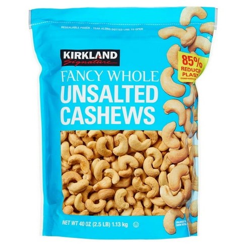 커클랜드 무염 캐슈넛 대용량 Kirkland Signature Whole Fancy Unsalted Cashews 1.13kg, 1개