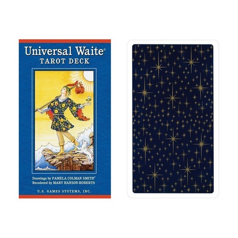 US GAMES 정품 유니버셜 웨이트 초보 입문자 타로카드 타롯 게임덱 파우치 포함 세트 UNIVERSAL TAROT CARD