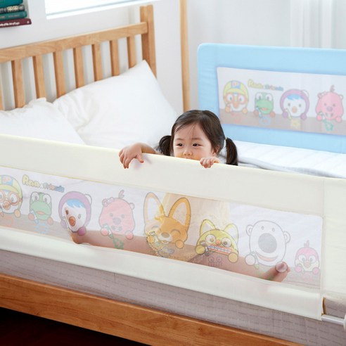 뽀로로 침대안전가드 아기 유아 침대가드 150cm 매립형 평상형 호환, 아이보리