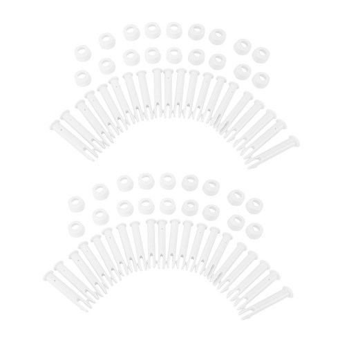 Retemporel 40개 ABS 풀 조인트 핀 Intex 수영장 교체 부품 용 6cm/2.36 인치 캡 세트 씰 28270-28273, 하얀색