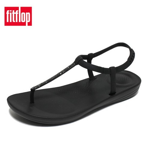 핏플랍 아이쿠션 스파클 스트랩 샌들 블랙 여성 여름 쪼리 신발 R10-001