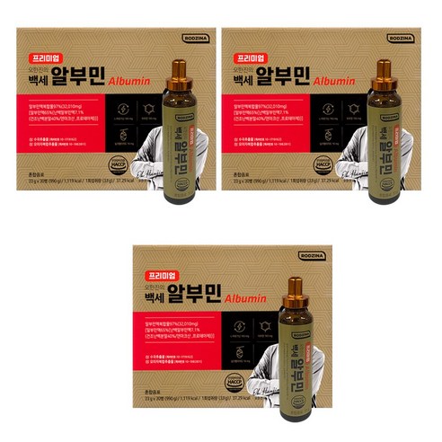프리미엄 오한진 백세 알부민 33g x 30병 x 3박스