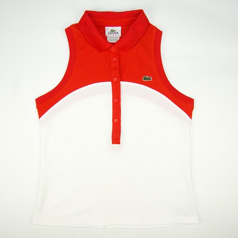 236.라코스테 스포츠 나시카라티셔츠/중고/여성 36