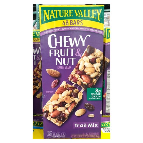 네이쳐벨리 Nature Valley Fruit & Nut Chewy Granola Bar Trail Mix 48개 (개당 1.2oz) (과일과 견과류 그라놀라 바)