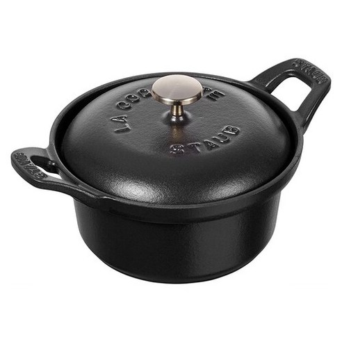 Staub 스타우브 무쇠 미니 캐서롤 디쉬 원형 블랙 12cm Mini Casserole DIsh