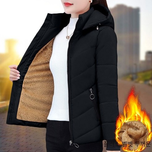 【DF】여성 짧은 면화 패딩 재킷 겨울 새로운 한국어 느슨한 양털 라이닝 코튼 패딩 코트 양고기 면화 패딩 자켓 두꺼운 코트 [배달 일]
