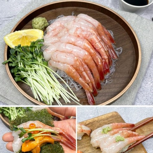 신선한 국내산 단새우의 고급스러운 맛