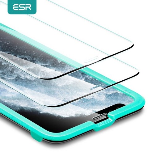 아이폰13 호환 고선명 강화유리 보호필름 esr for iphone 13 pro max iphone se 2020 glass screen protector hd 강화 flim, 아이폰 13 미니, 2 조각 유리 필름 아이폰13프로강화유리