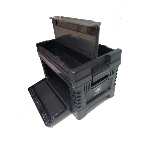 JP캠 카고박스 캠핑박스 폴딩 튼튼한 상부수납 접이식 박스