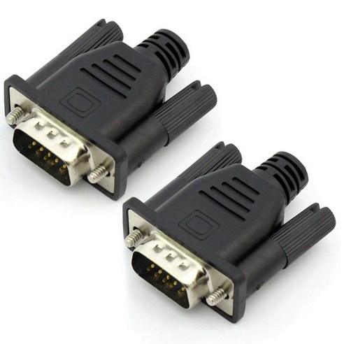 Retemporel 2X VGA 가상 디스플레이 어댑터 남성 더미 플러그 EDID 헤드리스 고스트 에뮬레이터 잠금 플레이트, 1022jisuanjidianlan15674