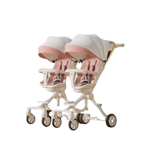 분리형 쌍둥이 유모차 초경량 휴대용 접이식 트윈, 그린(1개 구매시 2개 발송), 그린