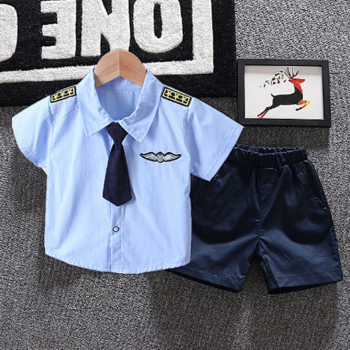 앨리홈 꼬마파일럿반팔셋트 아동 상하복 나시 세트 여름 데일리룩 통기성 냉감 소재 외출복 실내복