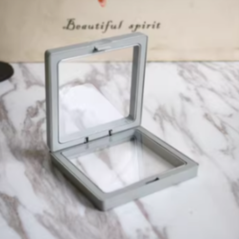 리빙홈데코 주얼리 악세사리 보관함 진열 케이스 10P 선물포장, 7x7cm, 10개, 그레이