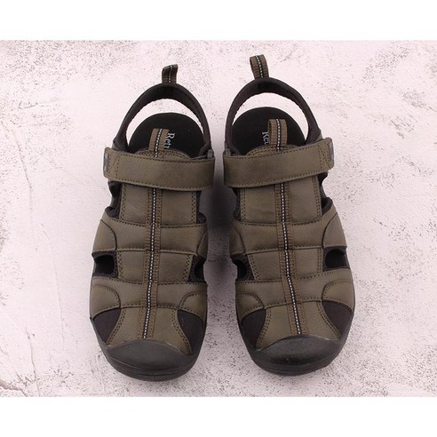 남성 더블쿠션 스포츠 캐주얼 가죽 샌들 Z-49503