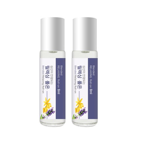 더허브샵 아로마 롤온 릴렉싱 2개입, 2개, 8ml
