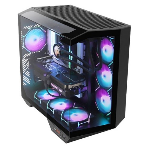 어둠 속에서 피어나는 빛, darkFlash DY470 ARGB 강화유리 미들타워 케이스 리뷰 dy470