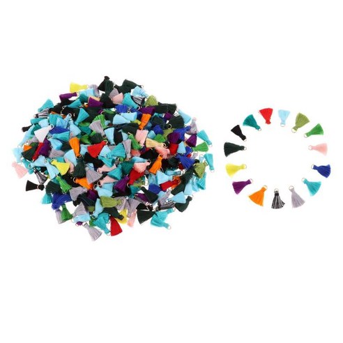 100pcs 다채로운 술 DIY 귀걸이 공예품 만들기, 다색, 폴리 에스터