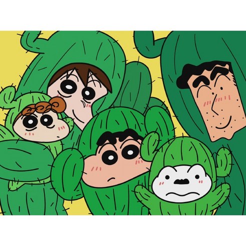 보석십자수 짱구는 못말려 귀여운 캐릭터 쉬운 다이어몬드페이팅 집순이 큐빅취미 DIY 만들기세트 15종, 30*40, 07