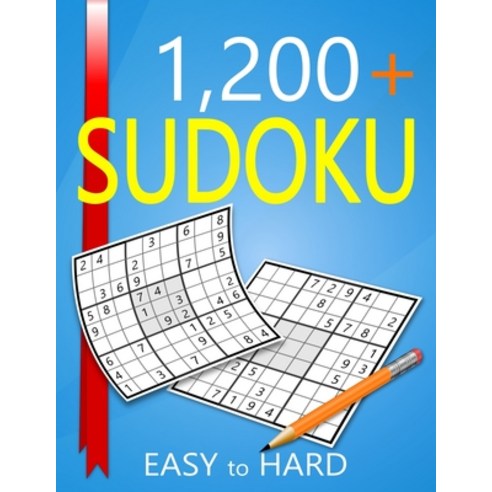 (영문도서) 1200] Sudoku Easy to Hard Level: Puzzles With Solutions for Adults Paperback, Independently Published, English, 9798388497208