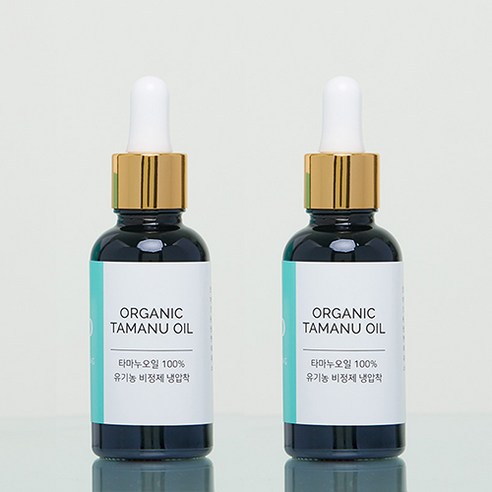 랑팡 유기농 100% 타마누 오일 비정제 1+1, 2개입, 30ml