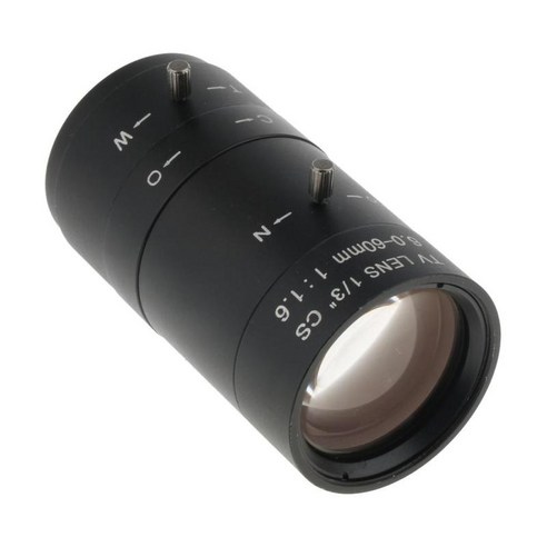 CCTV 보안 카메라 6-15mm 가변 초점 렌즈 수동 IRIS 줌 CS 마운트 렌즈, 58cm, 블랙, 설명