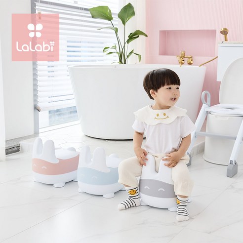 라라비 래빗변기 유아 배변훈련 아기 소변기, 그레이