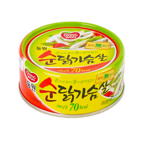 동원 순닭가슴살 135g x 1캔, 4개