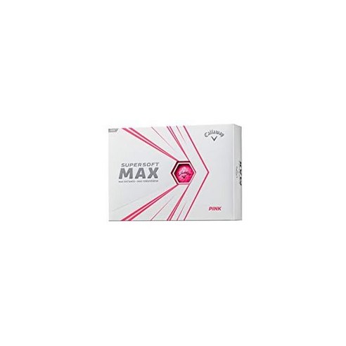 아토맥스 골프공  캘러웨이 SUPERSOFT MAX 골프 공 1 다스12개 팩 2개 고반발 비거리 골프공선물, 신형, 2021년 모델, 분홍색
