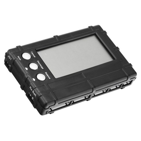 3-in-1 배터리 전압 계량기 RC LCD 방전기 블랙 밸런서 밸런스 충전기 2-6S 리튬-Fe 계량기 1 개, X-1.1.Black, 1) Black