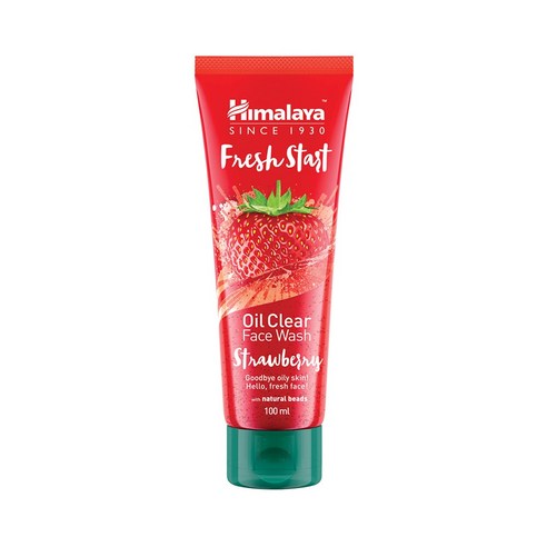 히말라야 프레쉬 스타트 오일 클리어 페이스 워시 스트로베리, 100ml, 1개
