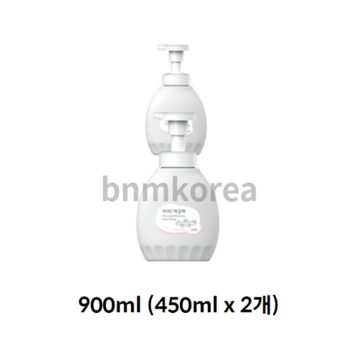 아이깨끗해 프리미엄 모이스처 핸드워시 퓨어로즈, 900ml, 2개