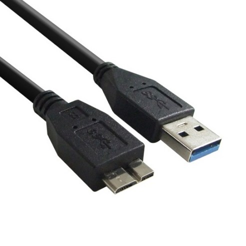 맘보케이블 USB3.0 삼성J3 도시바 씨게이트 WD 외장하드 연결 케이블, 1m, 1개