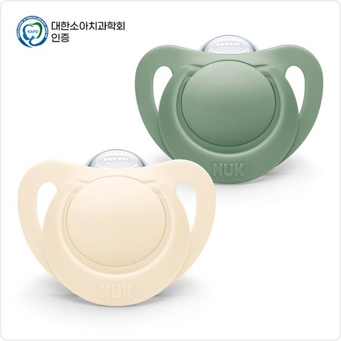 누크 For네이처 노리개젖꼭지 쪽쪽이 2개입 모음, 1개