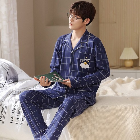 남자 잠옷 가을 겨울 긴팔