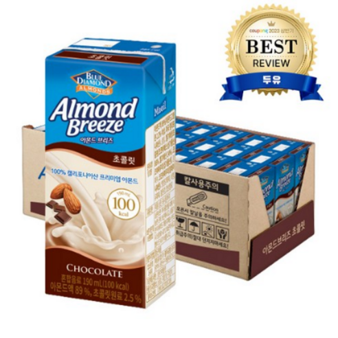 블루다이아몬드 아몬드브리즈 초콜렛 두유, 190ml, 216개