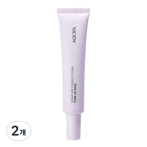 에이지투웨니스 시그니처 에센스 커버톤업 베이스 40ml, 03 퍼플, 2개